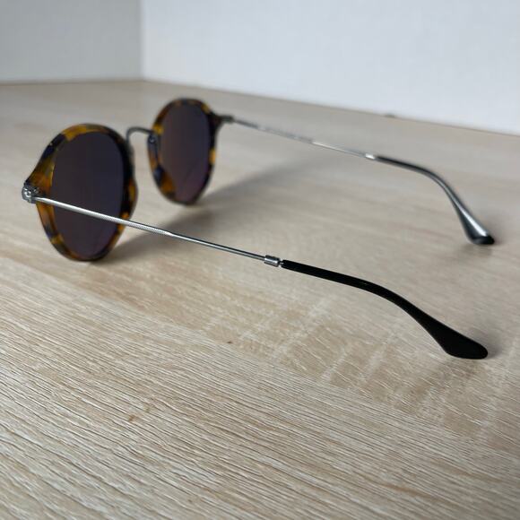 Ray-Ban RB2447 1158/R5 Sunglasses READ Round Fleck Spotted Blue Havana 49-21-145 - Picture 9 of 10